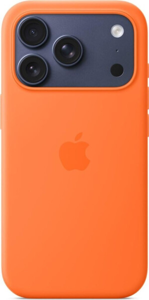 Apple iPhone 17 Pro Silikon Case mit MagSafe Orange
