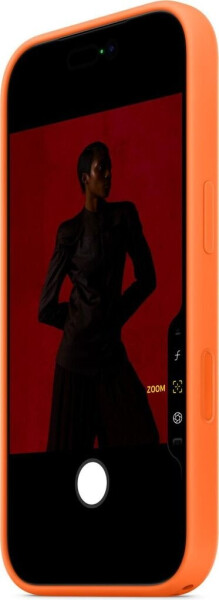 Apple iPhone 17 Pro Silikon Case mit MagSafe Orange, Bild 2