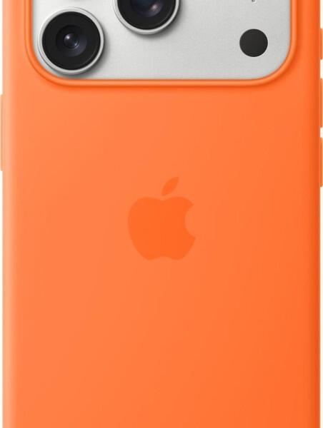 Apple iPhone 17 Pro Silikon Case mit MagSafe Orange, Bild 3