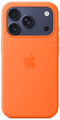 Apple iPhone 17 Pro Silikon Case mit MagSafe Orange, Bild 8
