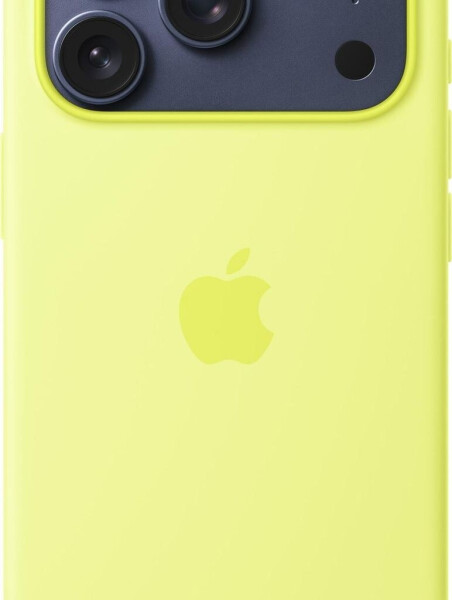Apple iPhone 17 Pro Silikon Case mit MagSafe Neongelb, Bild 3