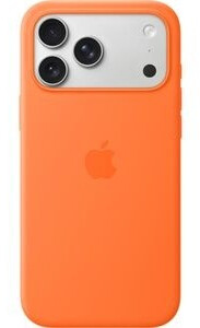 Apple iPhone 17 Pro Max Silikon Case mit MagSafe Orange, Bild 2