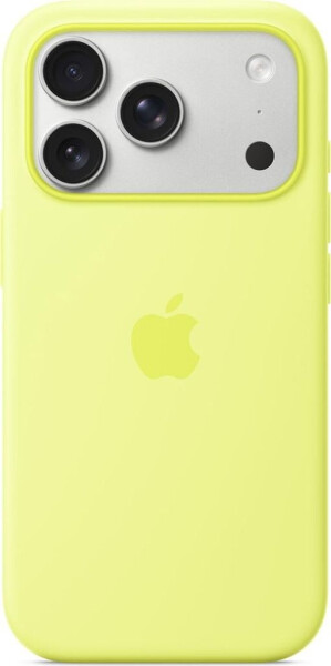 Apple iPhone 17 Pro Max Silikon Case mit MagSafe Neongelb
