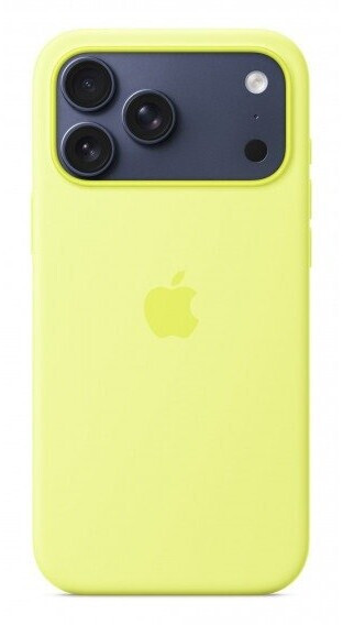 Apple iPhone 17 Pro Max Silikon Case mit MagSafe Neongelb, Bild 4