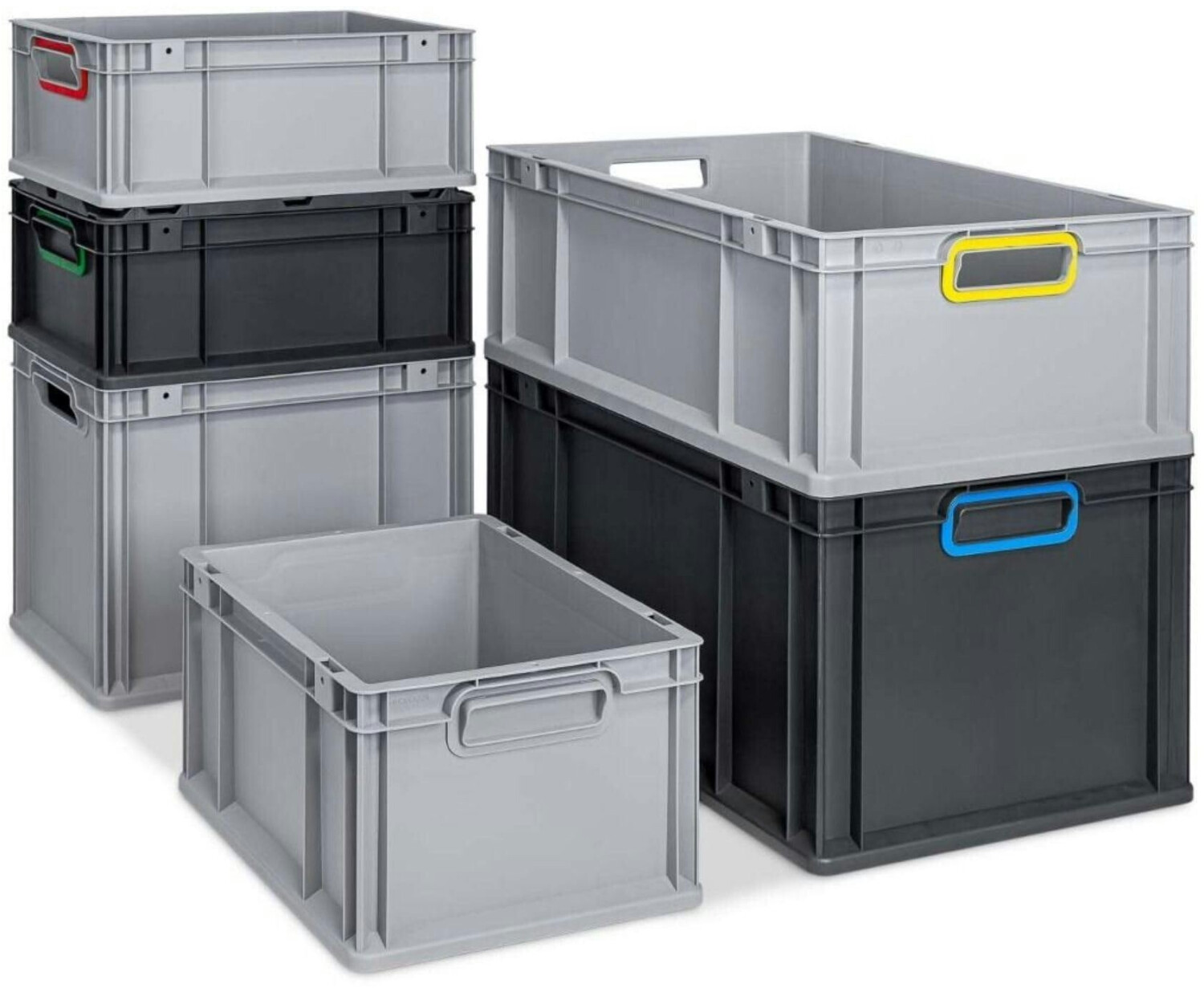 Auer Packaging 2x Eurobehälter-Eurobox 60 X 40 X 7,5 Cm Inkl. Gratis Zollstock * 2er Set