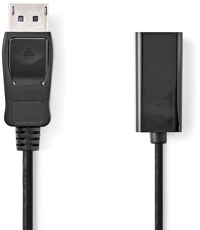 Nedis DP Male to HDMI Female Adapter (20 cm) Black