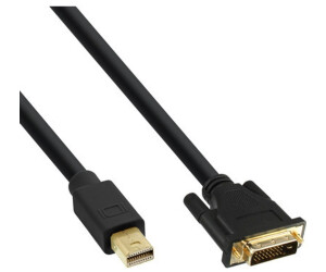 InLine Câble Mini DisplayPort vers DVI-D 24+1 (2 m) noir
