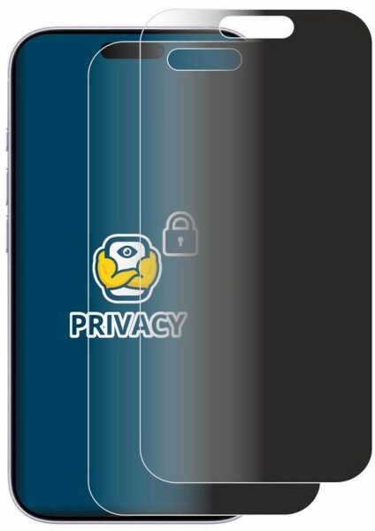 BROTECT Displayschutzfolie Sichtschutzfolie für Apple iPhone 17, 2 Stück, Anti-Spy Privacy Sichtschutz Blickschutzfolie Blaulicht-Schutz, Bild 2
