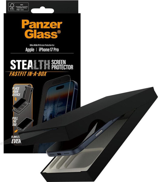 PanzerGlass Stealth Ultra-Wide Fastfit Screen Protector iPhone 17 Pro, Bild 5