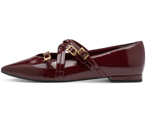 Tamaris Dames ballerina strap 1-22160-45 ballerina's, Merlot Patent, 36 EU, Merlot Patent, 36 EU
