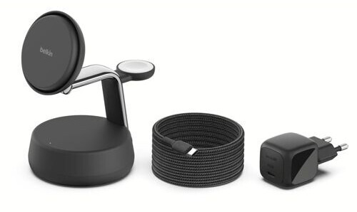 Belkin UltraCharge Pro Magnetische 3-in-1-Ladestation mit Qi2 25W Charcoal, Bild 4