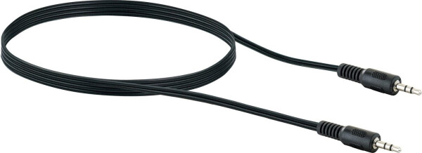 Schwaiger Audio Anschlusskabel TFS3150 533 Klinke schwarz 1,5m 1x 3,5mm Klinken Stecker / 1x 3,5mm
