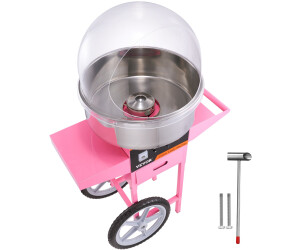 VEVOR Zuckerwattemaschine Edelstahl 1kW Rosa Kommerziell