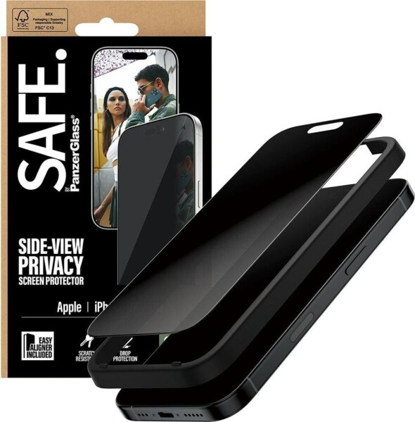 PanzerGlass SAFE. Privacy Displayschutz iPhone 17 | iPhone 16 Pro | Ultra-Wide Fit m. EasyAligner, Bild 9