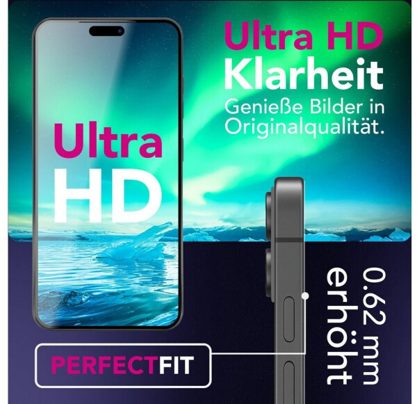 NALIA " Schutzglas AntiSpyX - Privacy Display Glas 9H Härte - Anti-Spy Screen Protector Tempered Glass (1 Stück Apple iPhone 17 Pro) Schwarz", Bild 7