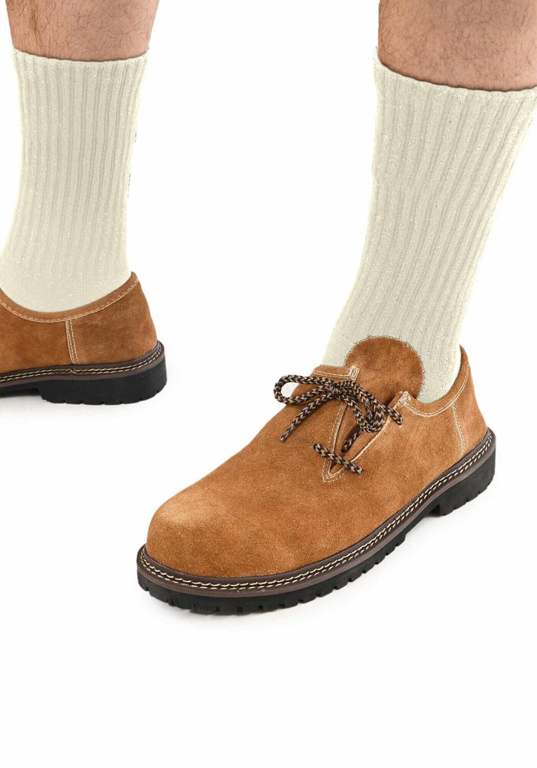 ALESSANDRO SALVARINI Haferlschuhe Herren | Trachtenschuhe Veloursleder | Größen 40-47 AS453