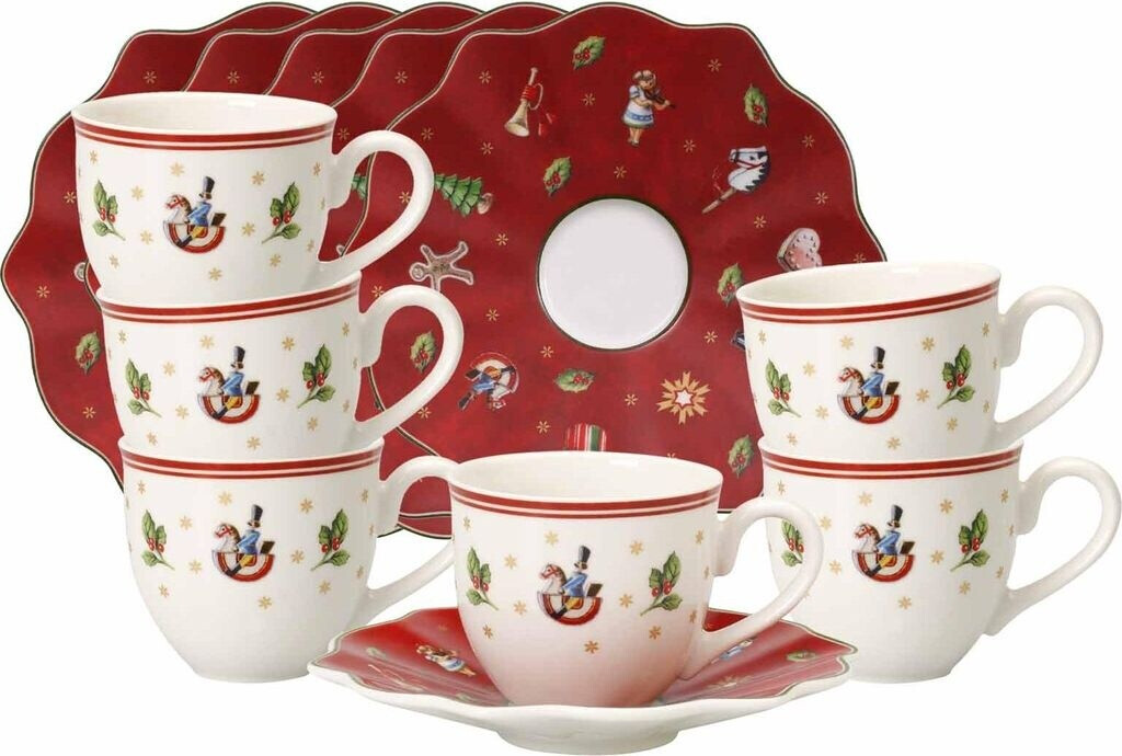 Villeroy & Boch Statement Mokken Set – 2 Stuks, 280ml Per Stuk – Zwart-wit Design, Magnetron- En Vaatwasmachinebestendig