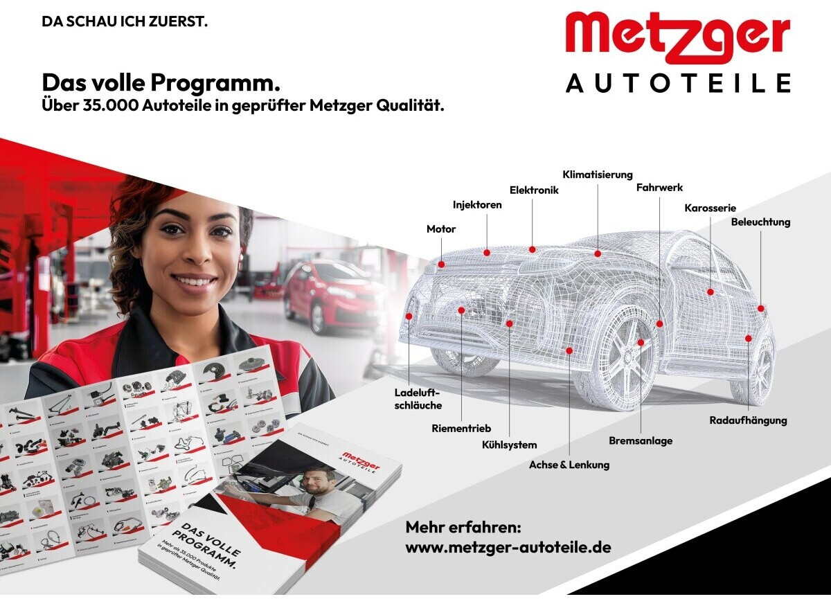 Metzger 2190281 Braccio Tergicristallo Posteriore Per Volkswagen Tiguan: Compatibile Con Vari Modelli (2007-)