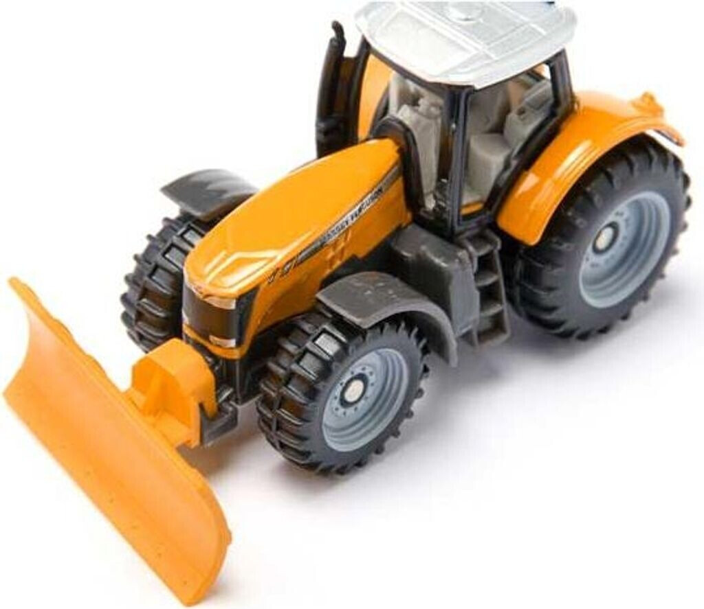 Tracteur-jouet Siku Massey Ferguson Avec Chasse-neige - Modèle Détaillé Métal/plastique - Cabine Amovible - 8 Cm