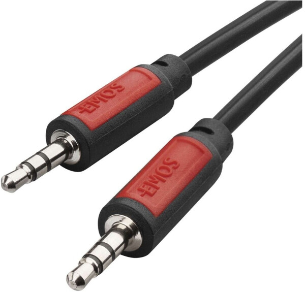 EMOS SM5001 Klinkenkabel 3,5mm Stereo Stecker 3,5mm Stecker Länge 1,5m schwarz (2335050010), Bild 2
