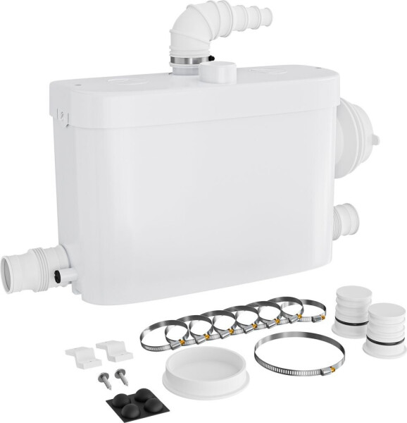 Wiltec Kleinhebeanlage mit Häcksler 450 W 7,5 m Förderhöhe (62139)