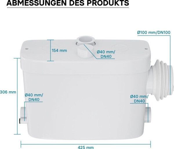 Wiltec Kleinhebeanlage mit Häcksler 450 W 7,5 m Förderhöhe (62139), Bild 7