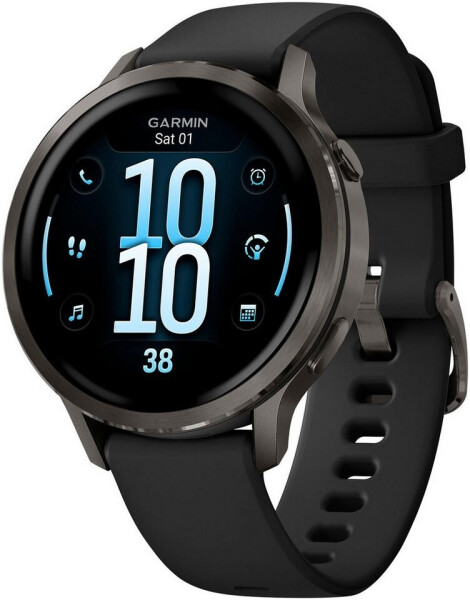 Garmin Venu 4 41mm Schwarz/Schiefergrau Silikon-Armband