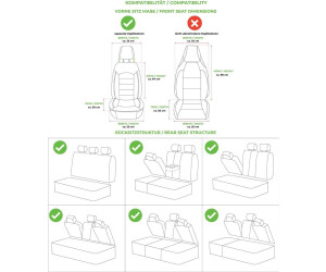Auto Sitzbezüge Set Für SsangYong Korando 2019-2026 - Komplettset Vorne & Hinten