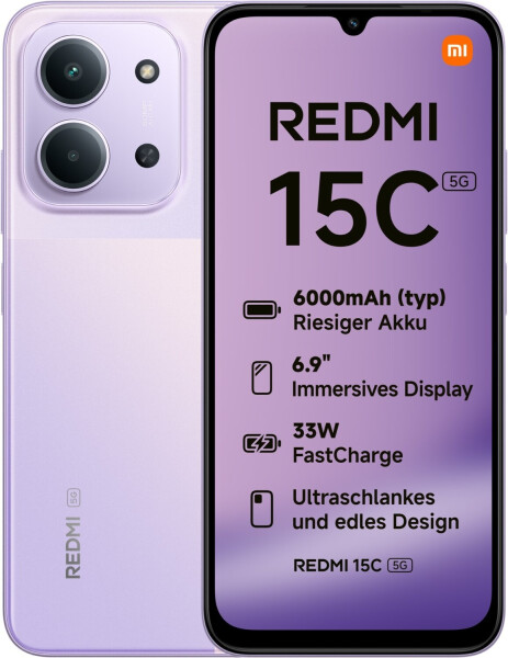 Xiaomi Redmi 15C 5G 256GB Dusk Purple, Bild 9