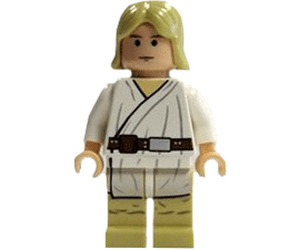 1x Lego Figur Star Wars Luke Skywalker Hüfte alt-dunkel grau 4483 7140 sw019 