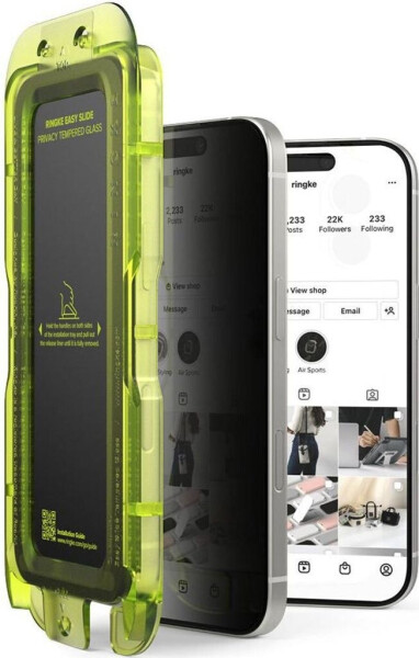 Ringke Sichtschutzglas mit Applikator für iPhone 17 Easy Slide Privacy 2 Stück, Bild 2