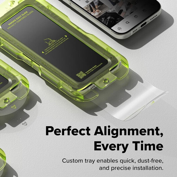 Ringke Sichtschutzglas mit Applikator für iPhone 17 Easy Slide Privacy 2 Stück, Bild 11