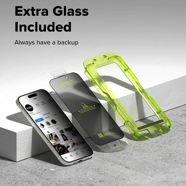Ringke Sichtschutzglas mit Applikator für iPhone 17 Easy Slide Privacy 2 Stück, Bild 4