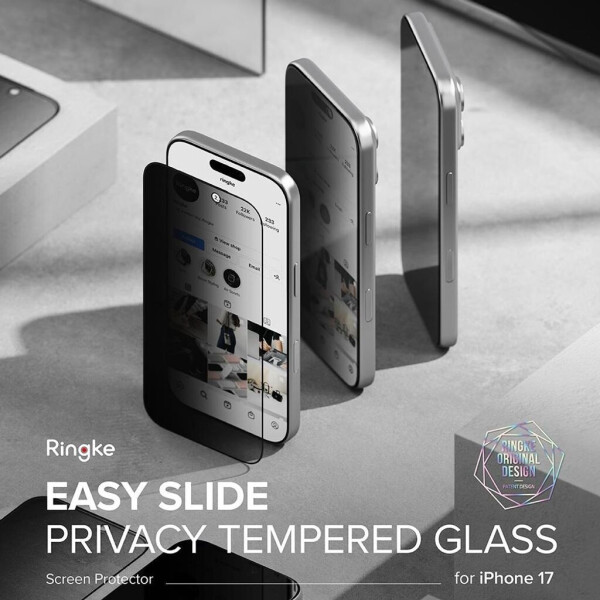 Ringke Sichtschutzglas mit Applikator für iPhone 17 Easy Slide Privacy 2 Stück, Bild 9