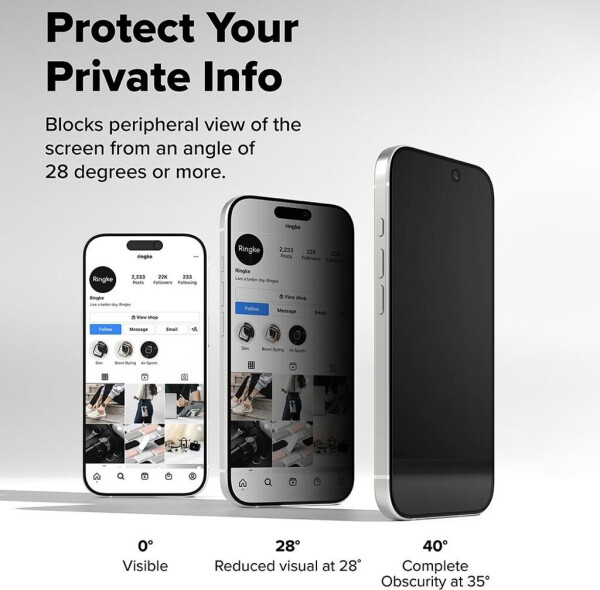 Ringke Sichtschutzglas mit Applikator für iPhone 17 Easy Slide Privacy 2 Stück, Bild 10