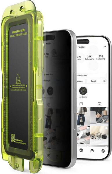 Ringke Sichtschutzglas mit Applikator für iPhone 17 Pro Easy Slide Privacy 2 Stück, Bild 2