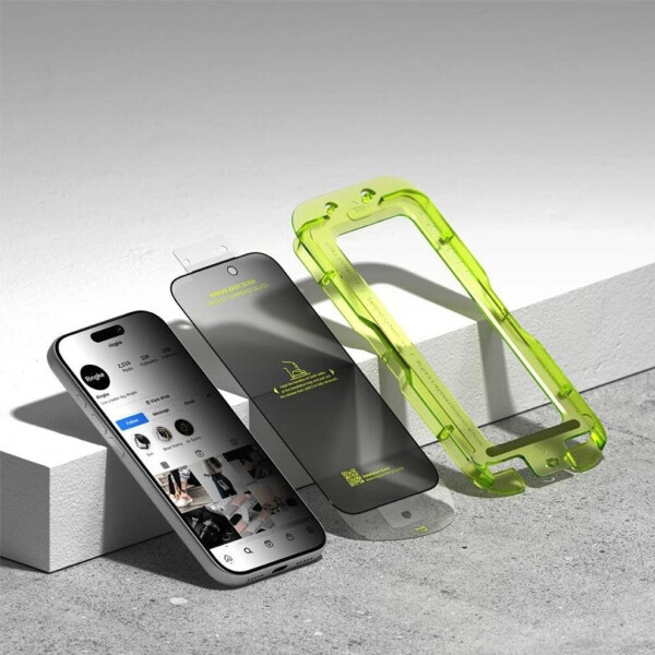 Ringke Sichtschutzglas mit Applikator für iPhone 17 Pro Easy Slide Privacy 2 Stück, Bild 4