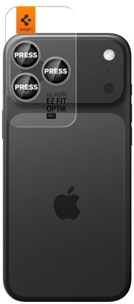 Spigen Glas für die Kamera für iPhone 17 Pro Max - 14 Pro Glas.tR Ez Fit Optik Pro 2-Pack Schwarz-Grau, Bild 2