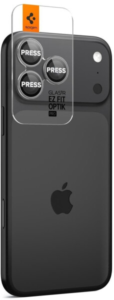 Spigen Glas für die Kamera für iPhone 17 Pro Max - 14 Pro Glas.tR Ez Fit Optik Pro 2-Pack Schwarz-Grau, Bild 6