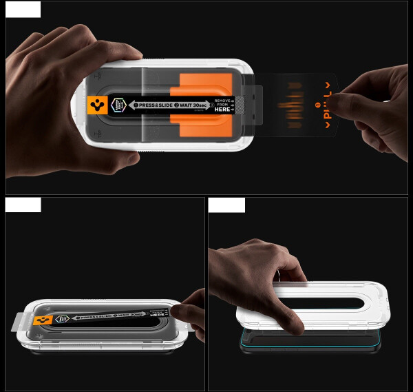 Spigen Glas + Applikator für iPhone 17 Pro Max / 16 Pro Max Glas.tR EZ Fit Pro Privacy 1-Pack (AC), Bild 3