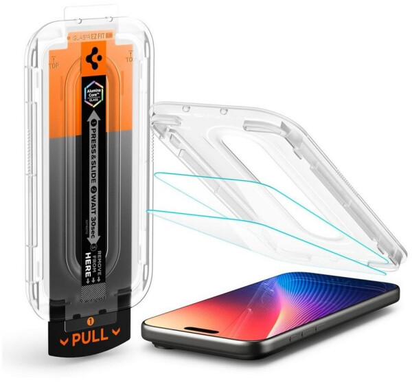 Spigen Glas + Applikator für iPhone 17 Pro Max / 16 Pro Max Glas.tR EZ Fit Pro 1-Pack (AC)