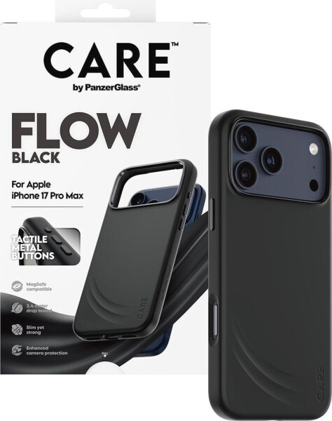 PanzerGlass CARE Hülle Apple iPhone 17 Pro Max Flow MagSafe Schwarz, Bild 4