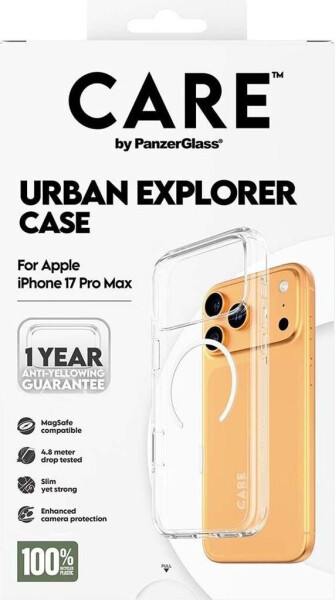 PanzerGlass CARE Hülle Apple iPhone 17 Pro Max Urban klar/weiß MagSafe, Bild 2