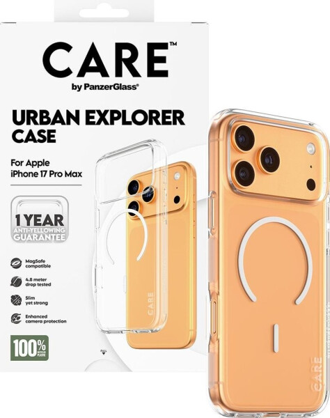 PanzerGlass CARE Hülle Apple iPhone 17 Pro Max Urban klar/weiß MagSafe, Bild 3