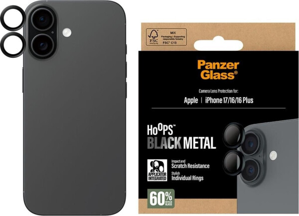 PanzerGlass Hoops Apple iPhone 17/16/16 Plus schwarz, Bild 4