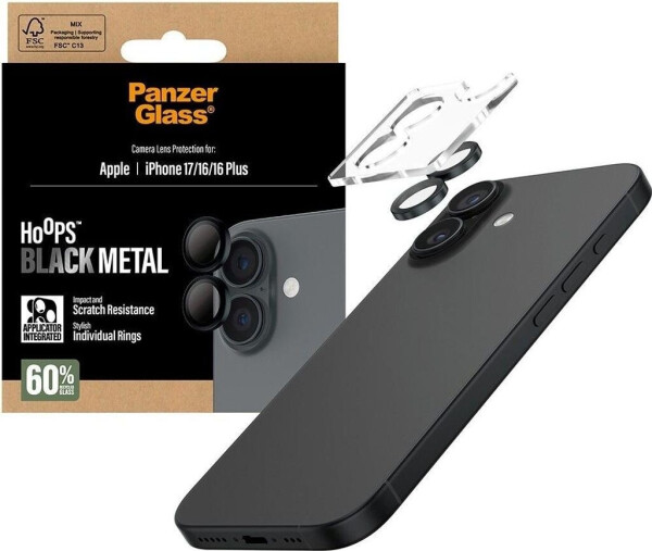 PanzerGlass Hoops Apple iPhone 17/16/16 Plus schwarz, Bild 5