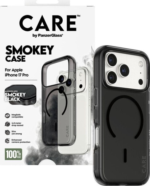 PanzerGlass CARE Hülle Apple iPhone 17 Pro Smokey Rauch/Schwarz MagSafe, Bild 4