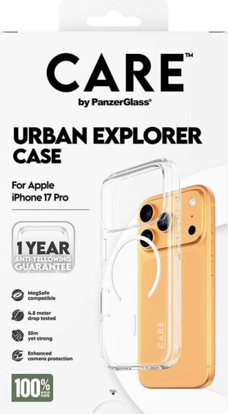 PanzerGlass CARE Hülle Apple iPhone 17 Pro Urban klar/weiß MagSafe, Bild 3