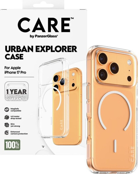 PanzerGlass CARE Hülle Apple iPhone 17 Pro Urban klar/weiß MagSafe, Bild 4