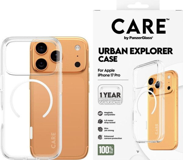 PanzerGlass CARE Hülle Apple iPhone 17 Pro Urban klar/weiß MagSafe, Bild 8